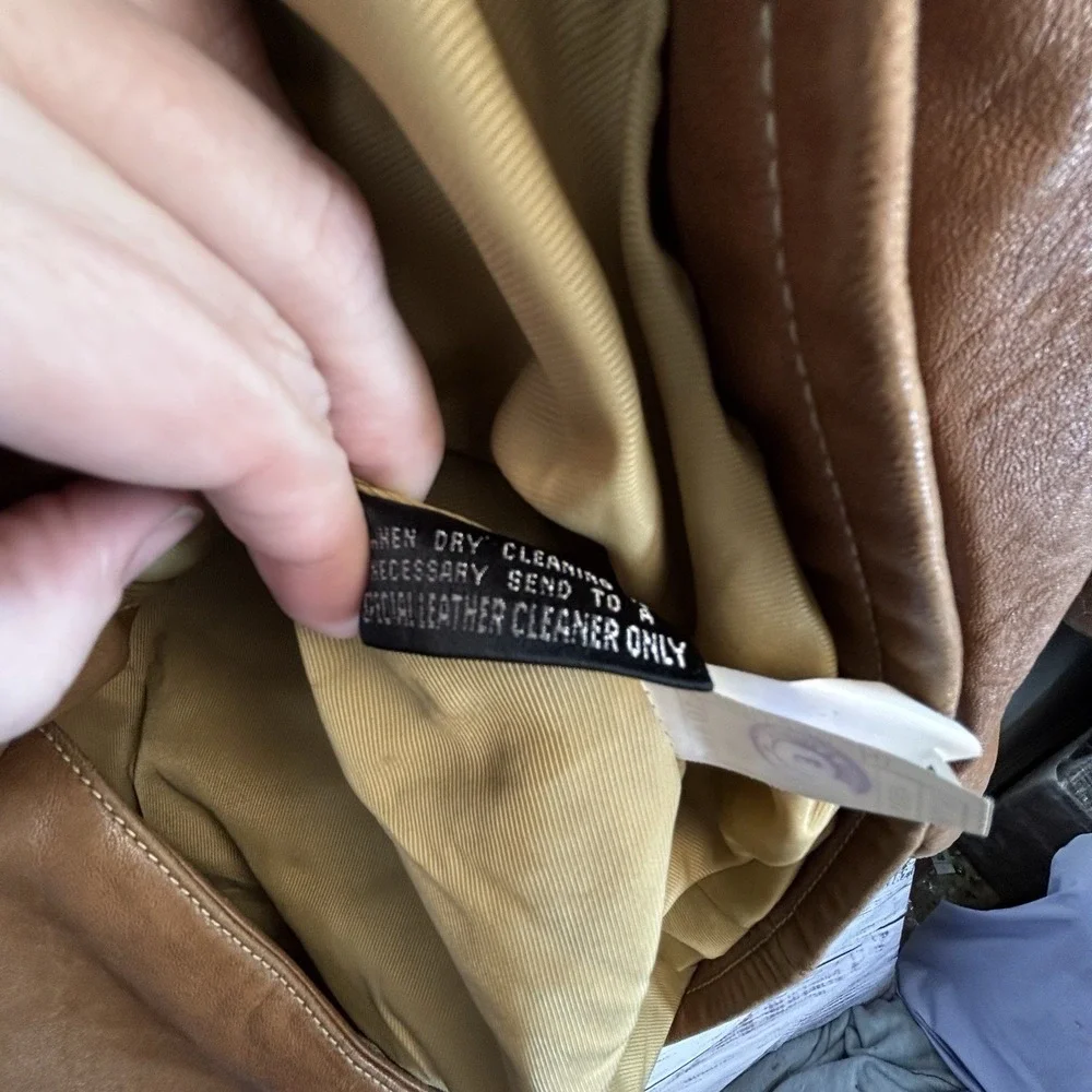 Vintage Leather Jacket Wilsons Leather XL Brown Genuine Leather Pelle Coat